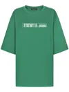 Dolce & Gabbana Dgvib3 Dgvib3-print Cotton T-shirt In Green