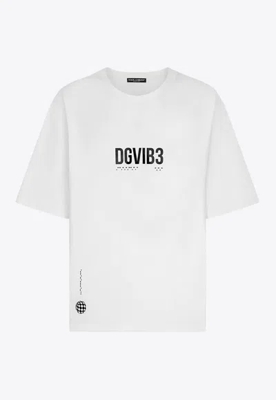 Dolce & Gabbana Dgvib3 Print Oversized T-shirt In White