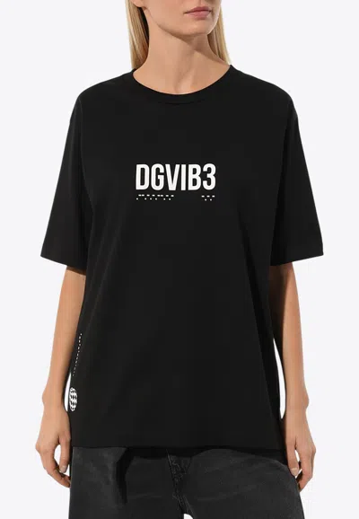 Dolce & Gabbana Logo-print Cotton T-shirt In Black