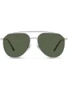 Dolce & Gabbana Diagonal-cut Sunglasses In Grau
