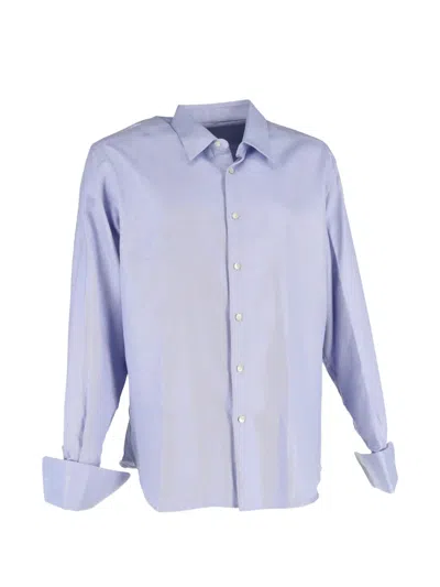 Pre-owned Dolce & Gabbana Diagonal-stripe Shirt In Blue