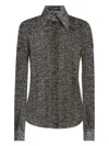 Dolce & Gabbana Diagonal-stripe Shirt In Gray
