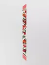 Dolce & Gabbana Diamond Point Floral Wraparound Scarf In Multi