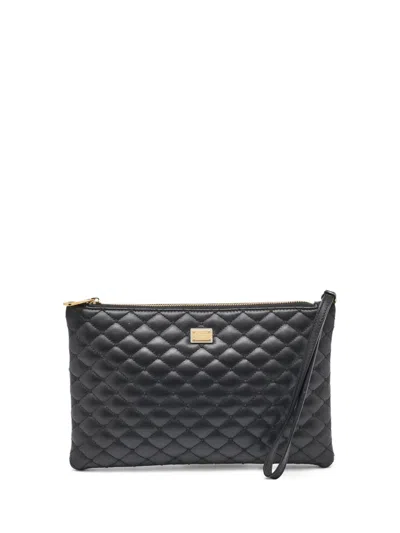 Pre-owned Dolce & Gabbana Diamond-quilted Clutch Bag