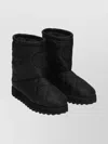 Dolce & Gabbana Diamond Quilted Flat Sole Ankle Boots In Black