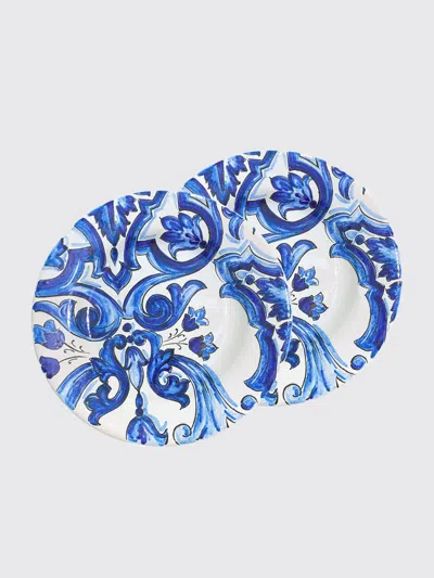 Dolce & Gabbana Dishware Lifestyle  In Blue