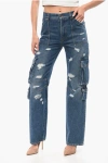 Dolce & Gabbana Distressed Cargo Denims 21cm