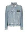 Dolce & Gabbana Denim Jacket With Branded Plate