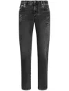 Dolce & Gabbana Distressed-effect Jeans In Black