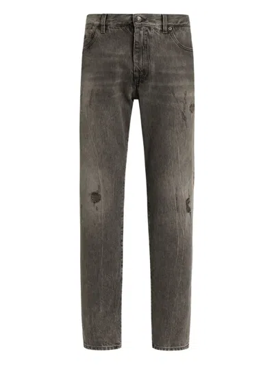 Dolce & Gabbana Distressed-effect Jeans In Black