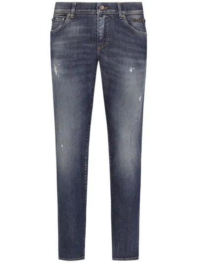 DOLCE & GABBANA DISTRESSED-EFFECT SKINNY JEANS