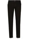 Dolce & Gabbana Distressed Hem Slim-fit Jeans In S9003 Combined Colour