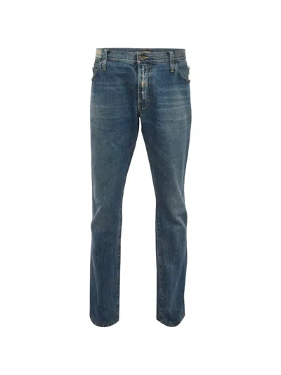 Pre-owned Dolce & Gabbana Distressed Jeans In Blue