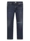 Dolce & Gabbana Distressed Jeans In Blue