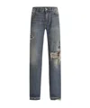 Dolce & Gabbana Distressed Jeans In Gray
