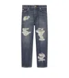 Dolce & Gabbana Distressed Logo-plaque Jeans