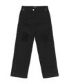 Dolce & Gabbana Distressed Slim-cut Jeans In Black
