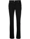 Dolce & Gabbana Distressed Slim-leg Jeans In Black