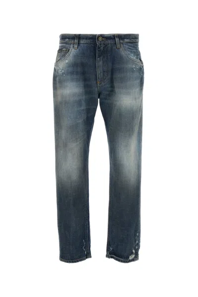 Dolce & Gabbana Dark Blue Cotton Denim Jeans In Variantabbinate