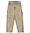 Dolce & Gabbana Distressed Straight-leg Jeans In Variante Abbinata
