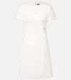 Dolce & Gabbana Distressed Wool-blend Tweed Minidress In White