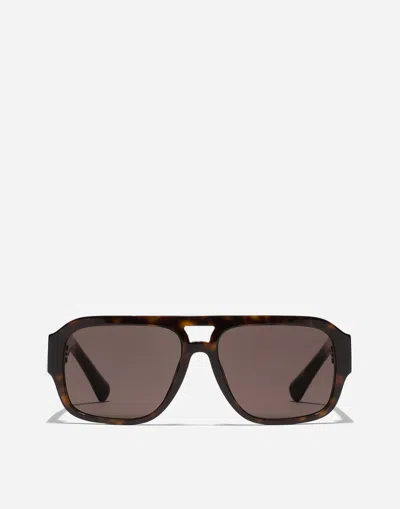 Dolce & Gabbana Dna - Essentials Sunglasses In Havana