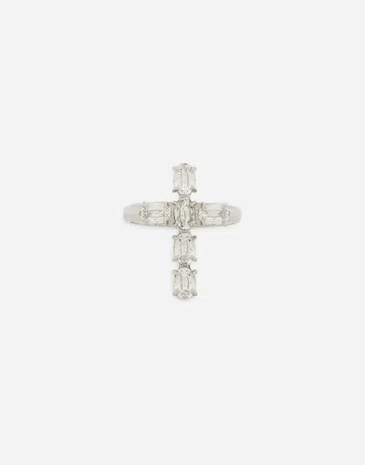 Dolce & Gabbana Dna Crystal Cross Ring In クリスタル