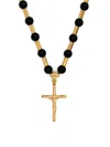 Dolce & Gabbana Dna Crucifix-pendant Necklace In Gold