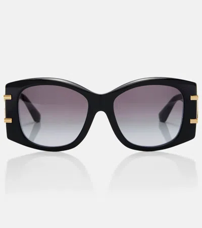 Dolce & Gabbana Womens Black Dg4501 Butterfly-frame Acetate Sunglasses