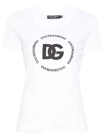 Dolce & Gabbana T-shirt With Logo In Multi