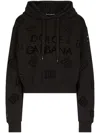 Dolce & Gabbana `dna` Hoodie In Black  