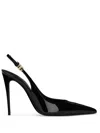 Dolce & Gabbana Slingback-pumps Aus Lackleder In Black