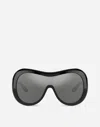 Dolce & Gabbana Dna Oversize-frame Sunglasses In Black