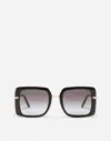 Dolce & Gabbana Dna Sunglasses In Black On Leo Print