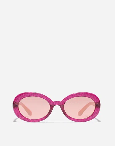 Dolce & Gabbana Kids' Dna Sunglasses In Pink