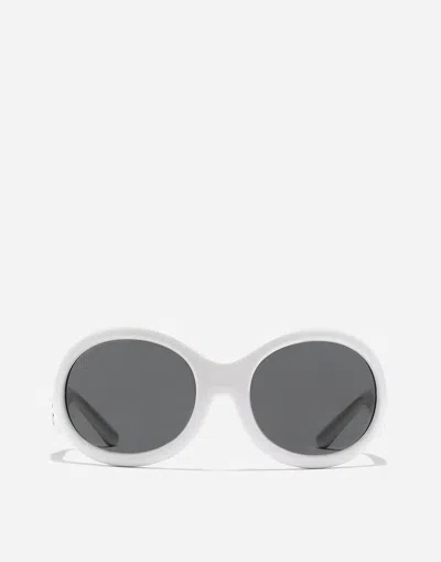 Dolce & Gabbana Dna Sunglasses In White