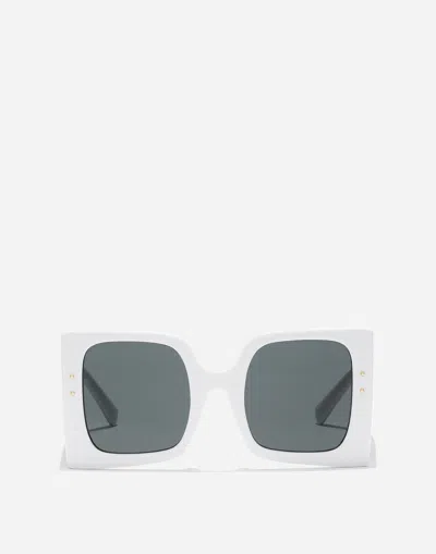 Dolce & Gabbana Dna Sunglasses In White