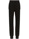 Dolce & Gabbana Jersey Jogging Pants In Black  