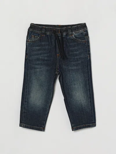 Dolce & Gabbana Babies' Dolce &amp; Gabbana  Boy's Regular Fit Stretch Denim Jeans With Drawstring In Blue