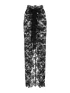 Dolce & Gabbana Chantilly Lace Long Skirt In Black