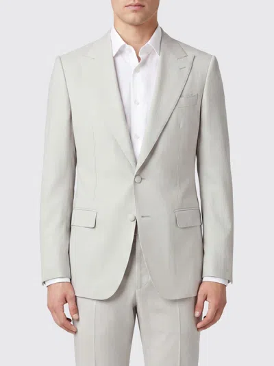 Dolce & Gabbana Jacket Men Color Beige In Gray