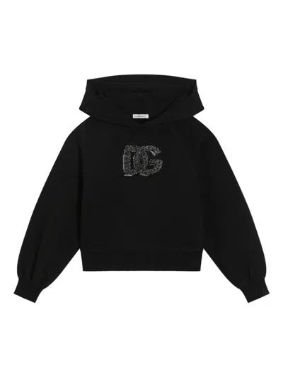 DOLCE & GABBANA DOLCE &AMP; GABBANA KIDS BLACK SWEATSHIRT