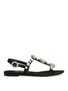 Dolce & Gabbana Black Crystal Shoes Sandals In Black