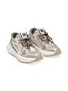 Dolce & Gabbana Mesh-panelled Lace-up Sneakers In Brown