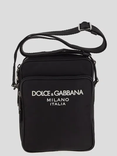 Dolce & Gabbana Nylon Crossbody Bag In Black