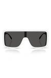 Dolce & Gabbana Logo Rectangle-frame Sunglasses In Gray