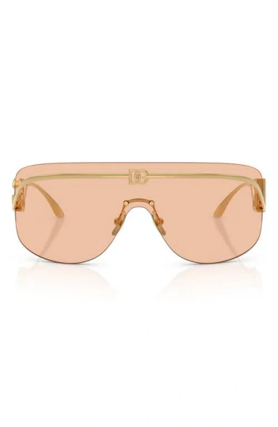 Dolce & Gabbana Dolce&gabbana 140mm Pillow Shield Sunglasses In Neutral