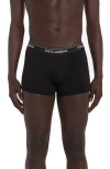 Dolce & Gabbana Dolce&gabbana 2-pack Logo Waist Boxer Briefs In Black