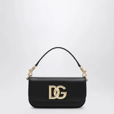 Dolce & Gabbana 3.5 Crossbody Bag In Calf Leather In Black