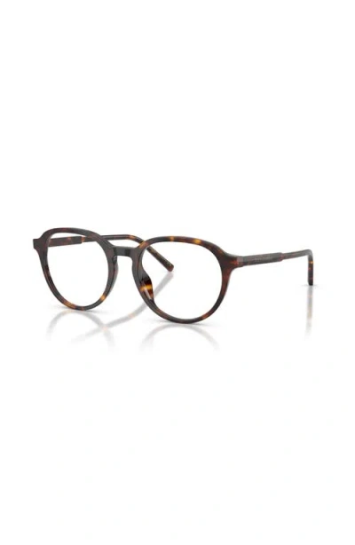 Dolce & Gabbana Dolce&gabbana 50mm Phantos Optical Glasses In Brown